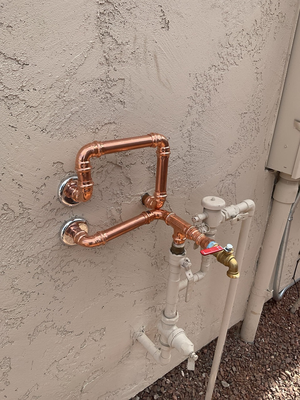 Water softener loop installation