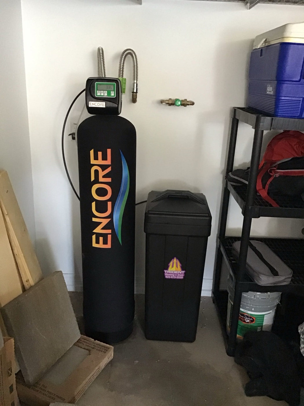 Whole-house water filtration installation