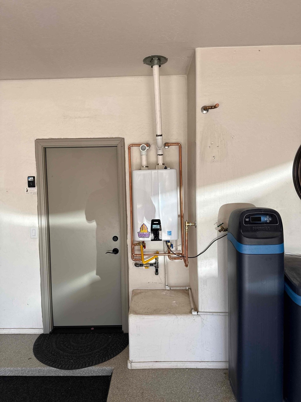 Tankless water heater installation