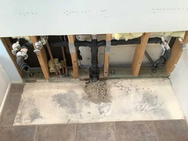 A water leak inside a wall located by Trident Plumbing in Phoenix