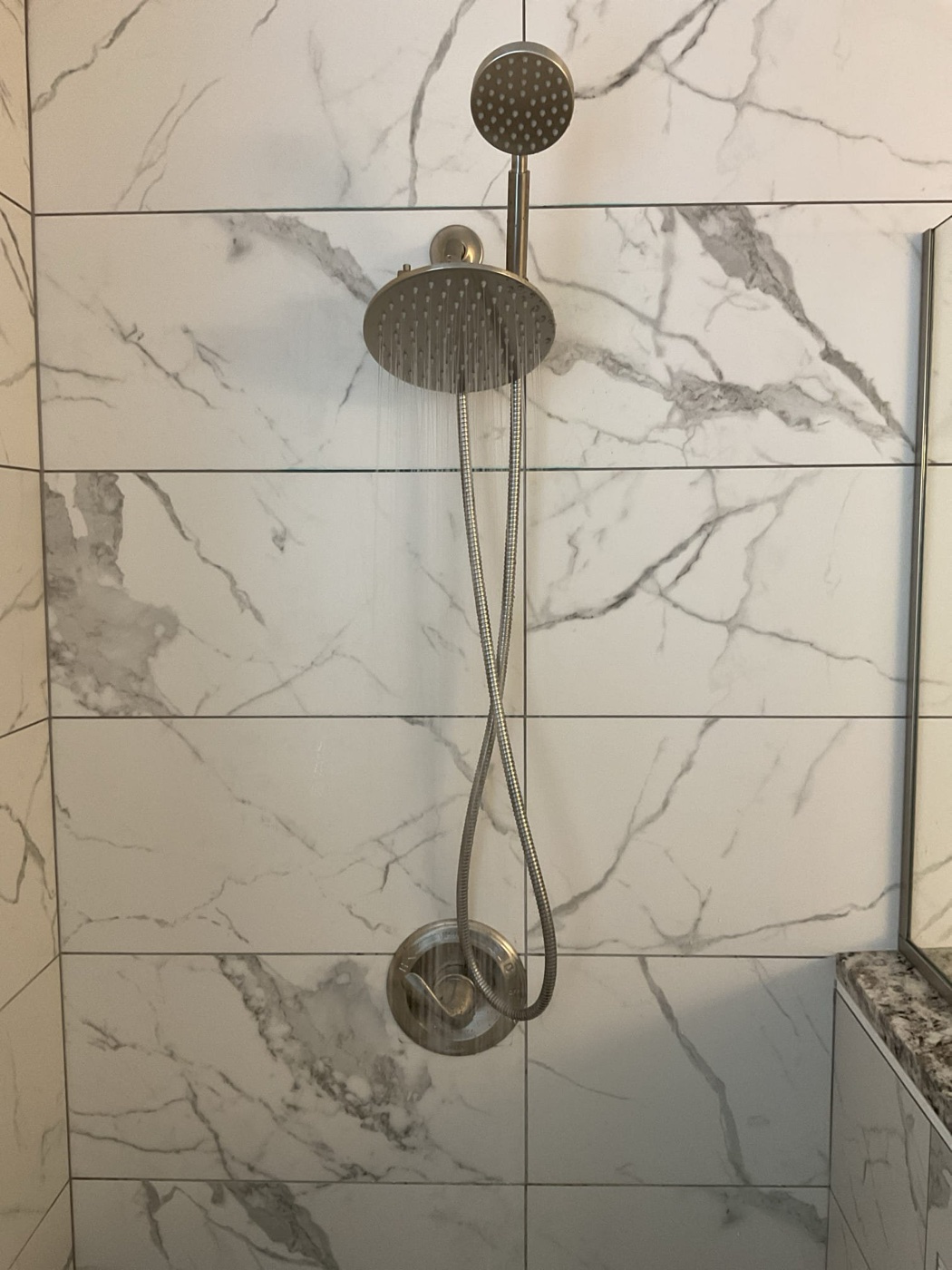 Premium shower trim installation