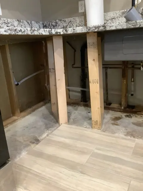 A slab leak repair by Trident Plumbing in Phoenix