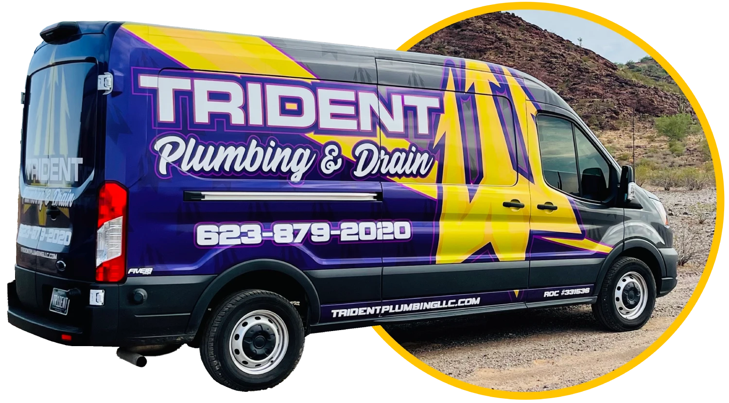 Trident Plumbing & Drain service van